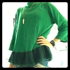 Cute Green Tunic Sweater